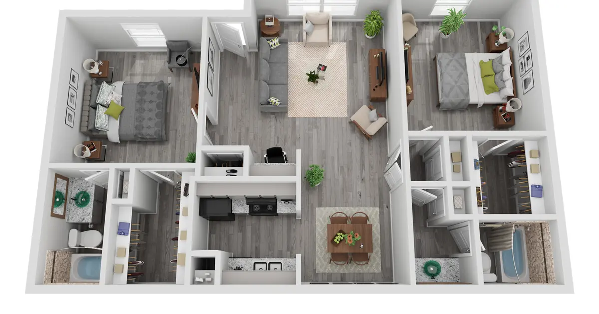 Unit 66 2x2A Renovated Casa Verde Apartments